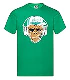 T-Shirt - AFFE Hipster Dj Kopfhörer - Tshirt für Herren und M