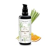 BIO Massageöl Allgäuer Erfrischung mit 100% naturreinen Ätherischen Ölen aus Lemongrass Orange Bergamotte. Veganes und tierversuchsfreies Massageöl erfrischt und belebt, 100