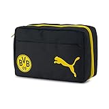 Puma Unisex-Erwachsene BVB Wash Bag Kulturbeutel, Puma Black-Cyber Yellow, OSF