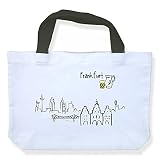 Einkaufstasche Skyline Frankfurt - als Geschenk für Frankfurter & Fans der Mainmetropole oder als Frankfurt S