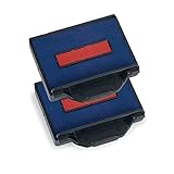 Trodat 2494 6-50/2DB Ersatzkissen Swop Pad für 5430 und 5435 Inh.2, blau/rot,