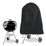 TOLIANCLE Grill Abdeckhaube, Grillabdeckung Kugelgrill, Kugelgrill Abdeckung, Wasserdichtes BBQ Cover Schutzhülle Haube Grill Abdeckplane, 70 x 70