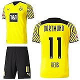 PUMA Borussia Dortmund BVB Heimset 2021 2022 Home Kit Sponsor BL Logo Herren Marco Reus 11 Gr XL