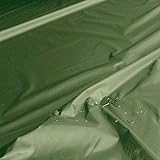 TOLKO Outdoor-Stoff Wasserdicht | Leichter Popeline NylonStoff als Meterware | für Regenjacke Plane Regenschutz (Grün)