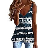 Christmas Shirt BlusenverläNgerung Damen Rippshirt Damen Kurzarm Freizeithemd Crop Top Damen Sommer (Blau-B,S)