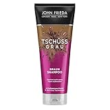 John Frieda Braun Shampoo - Tschüss Grau - Kaschiert erste graue Haare stufenweise - Mit Kaffeebohnen-Extrakt, 250