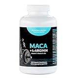 Maca Kapseln 1000 mg + L-Arginin 1800 mg + Vitamine + Zink, hochdosiert, 2-Monatspackung mit 240 Kapseln in deutscher Premiumqualität, von EXV