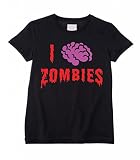 Tribal T-Shirts I love Zombies Kinder T-Shirt (Alter 3 bis 12 Jahre), Schwarz , 11-12 J