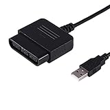 HDE 2 Controller Adapter Playstation 2 auf USB für Sony Playstation 3 und PC Konverterkabel zur Verwendung mit DualShock 2 PS2 Wired C