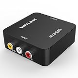 AV auf HDMI Adapter, WAVLINK Composite CVBS 1080P RCA auf HDMI Konverter mit USB-Ladekabel, AV zu HDMI Adapter Unterstützung PAL/NTSC, für PC Mini Xbox PS3 TV STB VHS VCR Kamera DVD