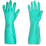 3Kamido Professionelle lange Gummihandschuhe aus Nitril, für Küche, Bad, Labor, Industrie, Reinigung, Besten Schutz gegen Keime, Benzin und Haushaltschemikalien (1 Paar, 10 'XL)