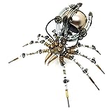 DIYAA 3D Metall Puzzle Mechanische Spinne Modell Bausatz mit Lautsprecher,512 Stück DIY 3D Puzzle Konstruktionsspielzeug Geschenk für Erw