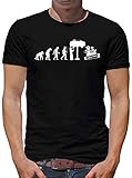 TShirt-People Evolution KFZ Mechaniker T-Shirt Herren Auto Monteur Handwerk XXXL Schw