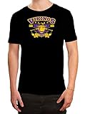 Vikings 1960 The Vikes American Football Minnesota T-Shirt Herren Herrenshirt, Größe:M, Farbe:Schwarz (Deep Black L190)