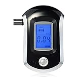 UTING Atemalkoholtester, Alkoholtester, Alkoholtester, Alkoholtester, Akkurater Atemalkoholtester Digital LCD Display mit 20 Mundstück