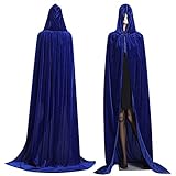 AGOUWUCHE Vampir Umhang mit Kapuze Erwachsene Rollkragen Bronzing Mantel Wicca Robe Halloween Party Geisterkleidung Umhänge Mittelalter Vampir Kostüm für Herren D