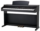 Classic Cantabile DP-50 SM E-Piano (Digitalpiano mit Hammermechanik, 88 Tasten, 2 Anschlüsse für Kopfhörer, USB, LED, 3 Pedale, Piano für Anfänger) schw