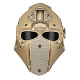 MARLO Taktischen Helm, Taktischer Outdoor Motorrad Helm für Jagd Cosplay Paintball Military Airsoft Spiele Helm - b