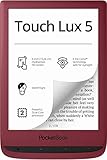 PocketBook e-Book Reader 'Touch Lux 5' (8 GB Speicher, 15,24 cm (6 Zoll) E-Ink Carta Display, SMARTlight, Wi-Fi) RubyR