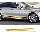 Auto Seitenaufkleber Aufkleber,für Mercedes Benz C-Klasse 2019 Kombi W205 C180 C200 C260 C300 C43 C63 AMG Zubehör Seitenstreifen Aufkleber Aufkleb