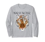 Chinesisches Tierkreiszeichen Tiger das Jahr des Tigers mit Tigergesicht Lang