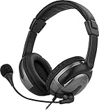 Speedlink SENTO USB Headset – Stereo-PC-Headset mit integrierter Kabelfernbedienung, USB-Anschluss, schw