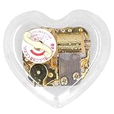 Raguso Acryl Spieluhr Herzförmige Mechanische Spieluhr Dekoration Geburtstagsgeschenk für Kinder Erwachsene Spieluhr Sammler(Das wandelnde Schloss)
