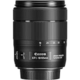 Canon 1276C005 Zoomobjektiv EF-S 18-135mm F3.5-5.6 IS USM für EOS (67mm Filtergewinde, Autofokus, Bildstabilisator), schw