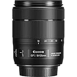 Canon 1276C005 Zoomobjektiv EF-S 18-135mm F3.5-5.6 IS USM für EOS (67mm Filtergewinde, Autofokus, Bildstabilisator), schw