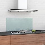 glasshop24 Spritzschutz Küche Glas Küchenrückwand Glas, Spritzschutz Herd Glas-Platte Wand, Küchenwand - Glasrückwand, Milchglas 40 x 80 cm, inkl. Montag