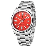 BENYAR Casual Minimalistische Herren Automatikuhren Stianless Stahl Wasserdicht Leuchtende Mode Kleid Mechanische Armbanduhr, 5185