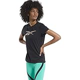 Reebok Damen Te Graphic Vector Tee T-Shirt, schwarz, S