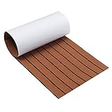 LYYCEU Maritime Boden Eva Schaum braun gefälschte Teak Boot Matte Selbstklebende decking Yacht Blatt treppe Teppich (Color : L)