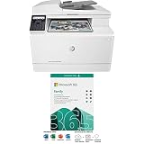 HP Color Laserjet Pro M183fw Multifunktions-Farblaserdrucker (Drucker, Scanner, Kopie + Microsoft 365 Family | Dow