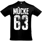 MÜCKE 63 T-Shirt Bulldozer Film Star Movie Buddy Shirt, Schwarzes T