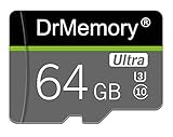 Professional DrMemory 64 GB Ultra Micro SD Karte UHS-I U3 Speicherkarte High Speed TF Card Class 10 mit SD Adapter (64 GB)