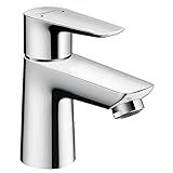 hansgrohe Wasserhahn Talis E (Armatur mit Auslauf Höhe 80mm und Push-Open Ablaufgarnitur) C