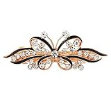 Vektenxi Fashion Schmetterling Form Lady Hair Clip Strass Inlay Haarspange Federspange Kopfschmuck Kreativ und nü