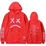 SYXZ Lil Peep Hoodies Sweatshirts Pullover Pullovershirts Männer/Frauen Männer Hoodie Streetwear,Rot,S