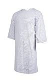 Clinotest Patientenhemd/Nachthemd/Krankenhaushemd/Patientenhemd/Pflegehemd, Einheitsgröße, in der Farbe Sternchen B