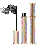 BOWTONG Starry Sky Mascara Verlängerung Dicker Wimpern Flüssiges Wimpernzangen-Set Wasserdicht Langlebig Kosmetik Schwarz Schnell trocknend Make Up Stift Perfektes Augen Make-up S