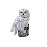 QWERWEFR Solarenergie Outdoor Garten Neuheit LED Eule leuchten Pfad Ornament Tier Vogel Outdoor Dekor Skulptur,