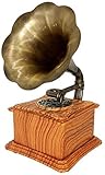 XBR Großer Plattenspieler Plattenspieler Vintage Phonograph, Retro Grammophon Lazy Bluetooth Lautsprecher mit Double Stereo Record Vintage Phonograph (Farbe : B)