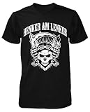 Henker Am Lenker T-Shirt Motorrad Bike Chopper Herren Sprüche Vatertag