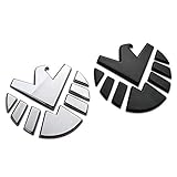 NXCY01 Motorhauben-Logo, Agents Of Shield, Symbol, Abzeichen, Logo, Autoaufkleber, Auto, Motorrad, Aufkleber, 100 % 3D-Metall, Außenzubehör, Haubenlogo (Farbname: G60411, Stil: Style2)