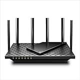 TP-Link Archer AX73 Wi-Fi 6 Gigabit WLAN Router (4804 Mbit/s 5 GHz, 574 Mbit/s 2,4 GHz, 4 × Gigabit LAN-Ports, 1 × USB 3.0 Port, HomeShield, OneMesh, Avira, ideal für 8K-Streaming,Tether App) schw