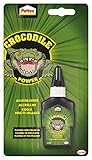 Pattex Crocodile Power Alleskleber, flexibel und vielseitig mit hoher Anfangskraft, extra starker Kleber für Metall, Holz, Kunststoff, Stein und mehr, transparenter Klebstoff, 1 x 50g