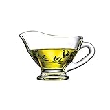 Sauciere Kleines Glas Creamer,Kaffee-Milch-Creamer Pitcher/Servieren Pitcher/Sauce Pitcher/Milch Creamer Krug for Küche Soßenkanne (Size : M)