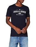 JACK & JONES Herren JJEJEANS TEE SS CREW NECK NOOS 20/21 T-Shirt, Navy Blazer, L