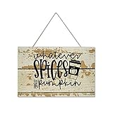 by Unbranded Whatever Spices Your Pumpkin Autumn, Thanksgiving, Holzplanken-Design zum Aufhängen, 24,9 x 39,9 cm, Bauernhaus-W